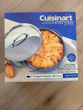 Cuisinart 3.5 Qt Casserole with cover